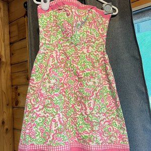 Lilly Pulitzer Strapless Dress Size 2